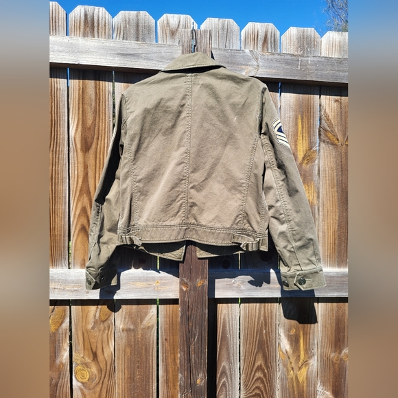 Ralph Lauren Polo Blue Label Military Style Twill Moto Jacket Womens Size Small - Picture 2 of 11